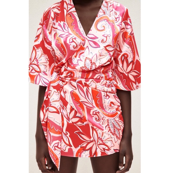 PRINTED MINI DRESS - Picture 12 of 16